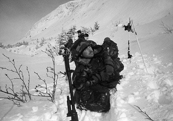 Überleben im Schnee: Wasdin bei einer Ausbildungseinheit in Alaska.