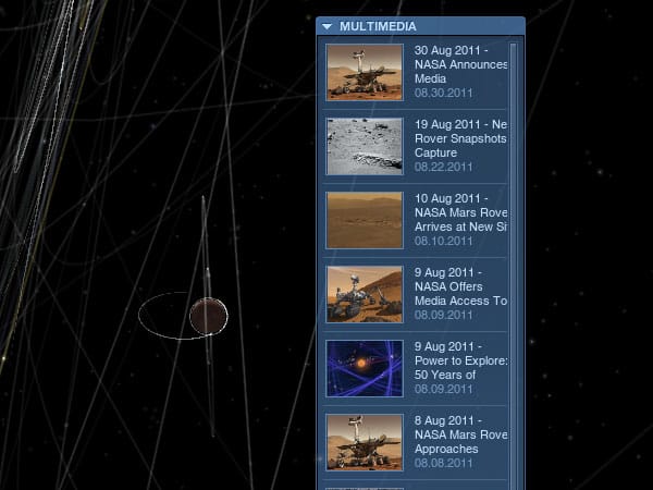 Multimedia-Angebot: Das Mars-System mit dazu passenden Videos.