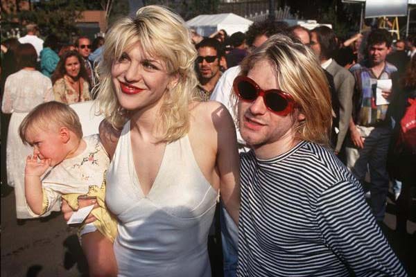 Kurt Cobain mit Ehefrau Courtney Love.