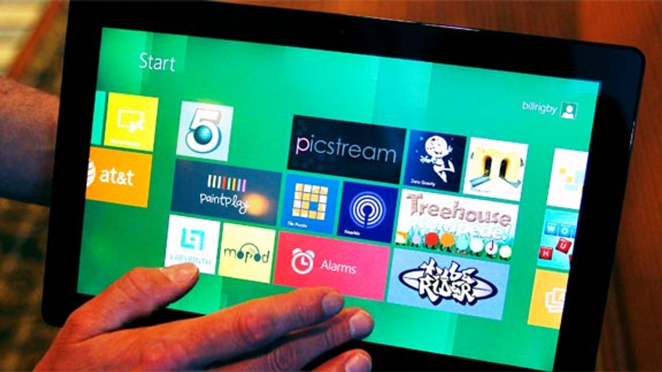 Die neue Tablet-Oberfläche von Windows 8.