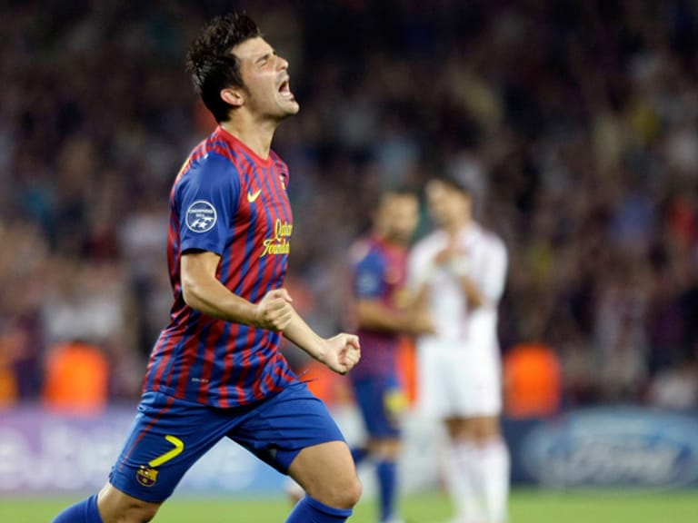 Platz sechs: David Villa. Der 29-jährige Spanier vom FC Barcelona bringt es laut Marktwert auf 45 Millionen Euro.
