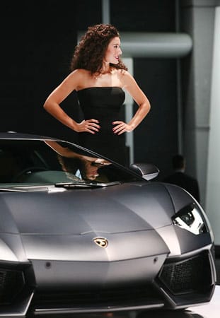 Das Sondermodell Gallardo LP 570-4 Blancpain Edition von Lamborghini wird auch auf der IAA gezeigt. 570 PS beschleunigen den Sportwagen.