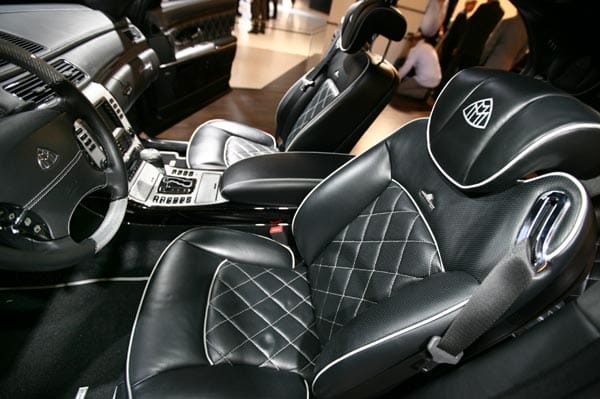 Die Sitze im Maybach 57 S Edition 125 sehen aus wie Schalensitze in einem Rennwagen - nur komfortabler.