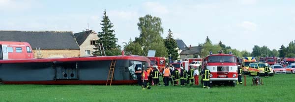 Die Aufräumarbeiten werden noch Stunden in Anspruch nehmen
