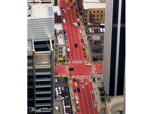 Straßenverkehr (Fotomontage: worth1000.com)