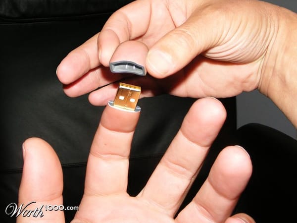 USB-Fingerstick (Fotomontage: worth1000.com)