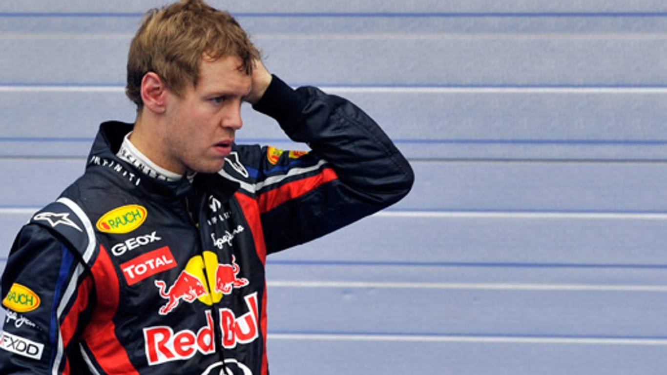 Sebastian Vettel kam mit dem Schrecken davon.
