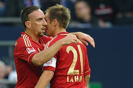 Franck Ribéry (li.) und Philipp Lahm kassieren nur, wenn das Endergebnis stimmt.