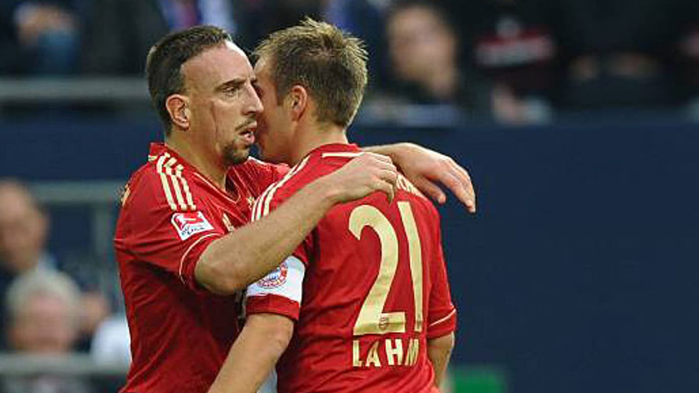 Franck Ribéry (li.) und Philipp Lahm kassieren nur, wenn das Endergebnis stimmt.