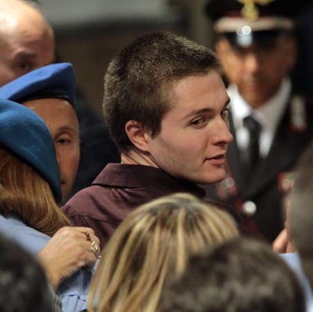 3. Oktober 2011: Knox und Sollecito (Foto) werden in der Berufungsinstanz freigesprochen und sofort aus der Haft entlassen. 3. Oktober 2011: Knox und Sollecito (Foto) werden in der Berufungsinstanz freigesprochen und sofort aus der Haft entlassen.