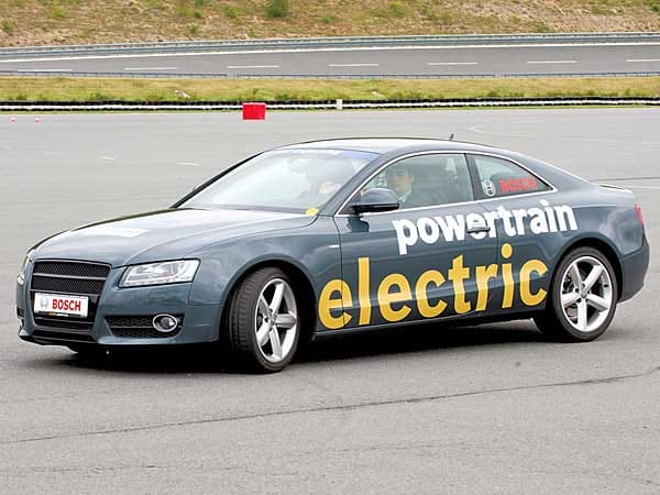 Eine Serienfertigung des 1,9 Tonnen schweren Bosch Audi A5 ist derzeit ausgeschlossen.