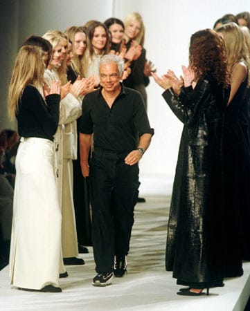 Lauren auf der New York Fashion Week 1998