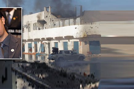 Diktatorensohn und Feldkommandant Mutassim al-Gaddafi - angeblich wurde er jetzt in Sirte gefasst