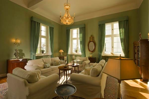 Die Salons können von den Gästen als private Wohnzimmer genutzt werden.