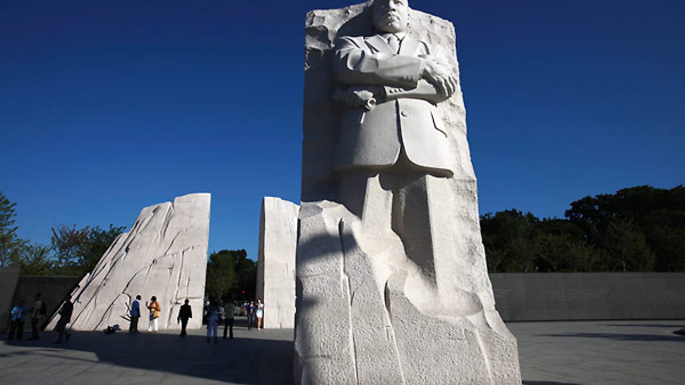 Ein riesiges Denkmal in Washington soll an den Bürgerrechtler Martin Luther King erinnern