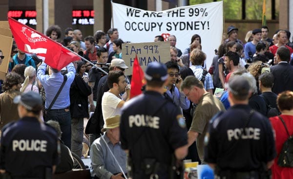 Anti-Banken-Proteste in Sydney