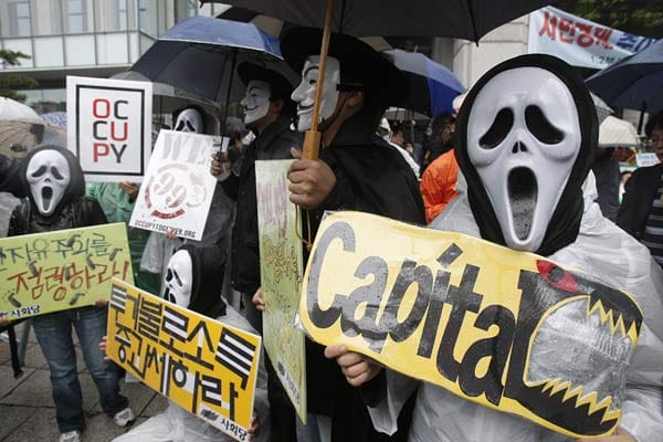 Anti-Banken-Proteste in Südkorea