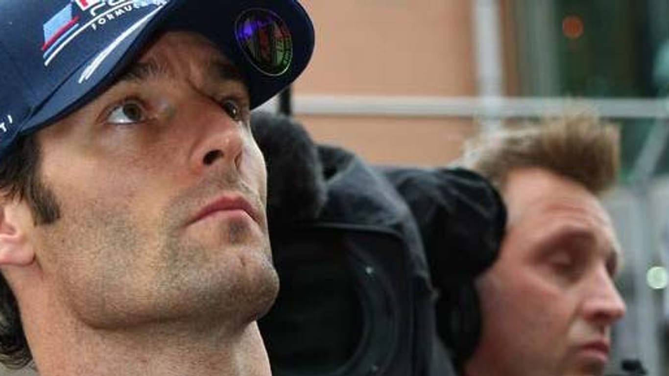 Mark Webber in der Boxengasse des Korean International Circuit.
