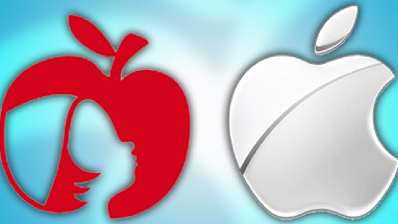 Apple moniert beim Logo von Apfelkind eine Verwechslungsgefahr.