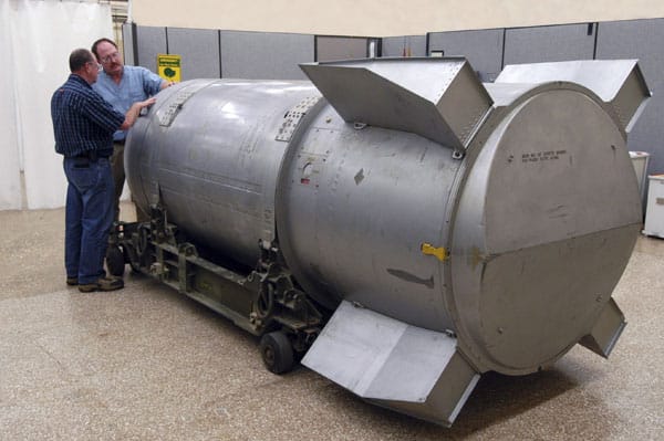 Die amerikanische B-53 vor ihrer Verschrottung: 600-mal so stark wie die Hiroshima-Atombombe