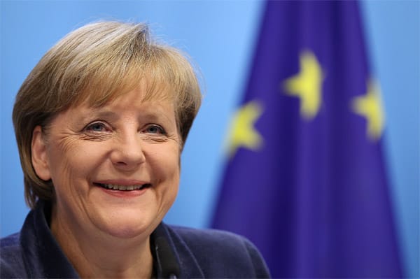 Angela Merkel nach dem EU-Gipfel: müde, aber sichtlich zufrieden