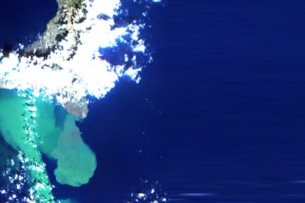 Der Unterwasser-Ascheteppich vor El Hierro ist schon größer als die Insel selbst