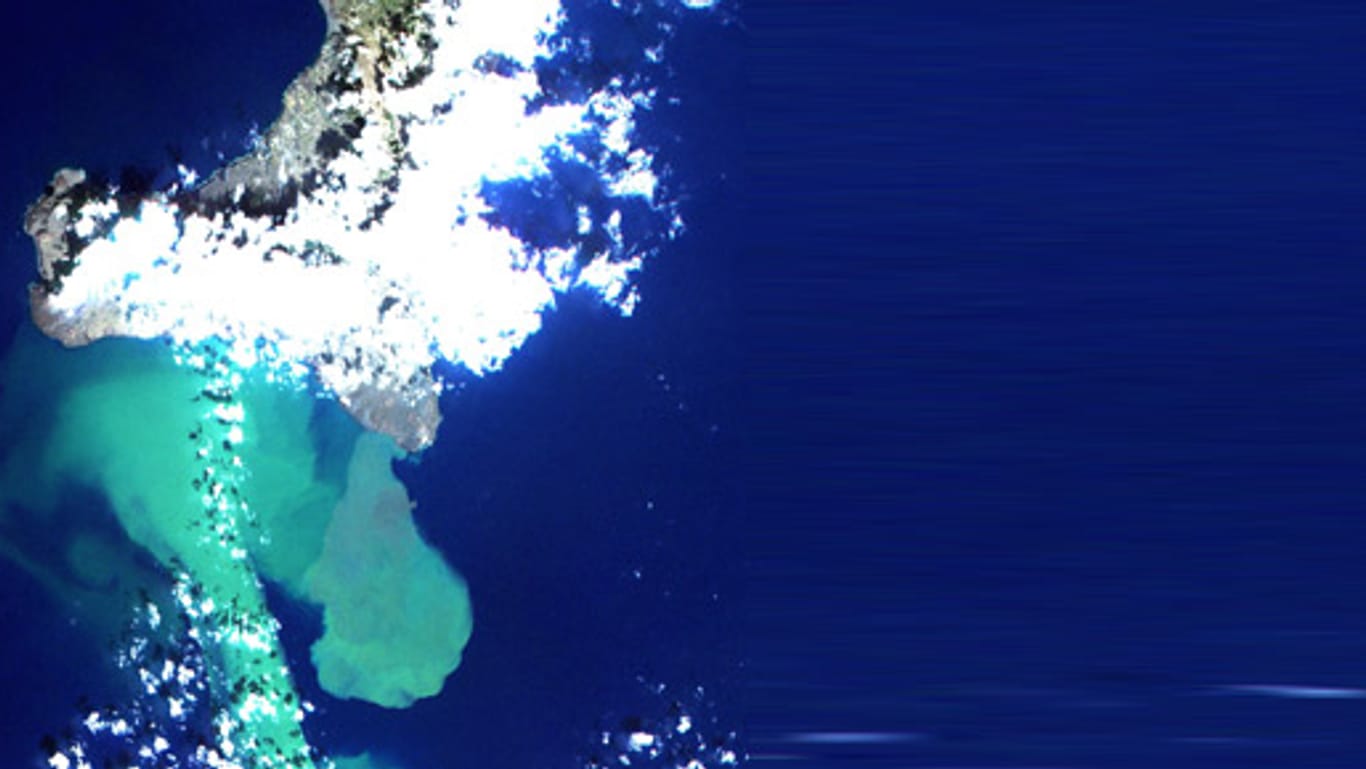 Der Unterwasser-Ascheteppich vor El Hierro ist schon größer als die Insel selbst