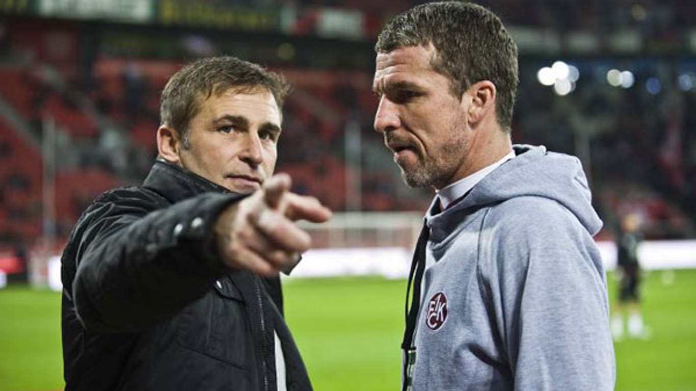 Probleme mit den eigenen Fans: Stefan Kuntz und FCK-Trainer Marco Kurz.