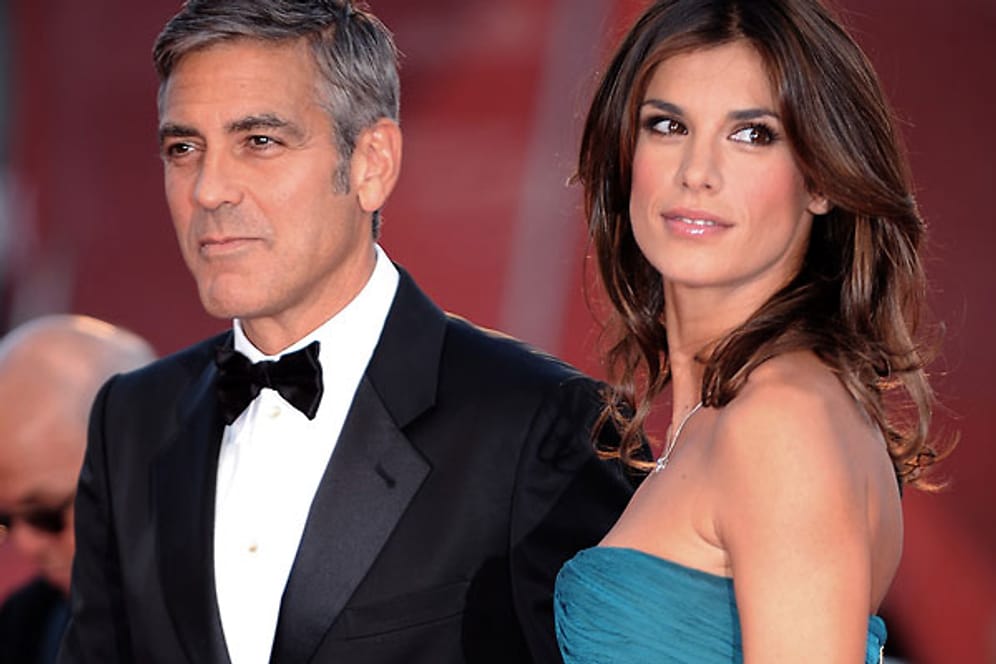 Ein Bild aus glücklichen Tagen: Elisabetta Canalis und George Clooney.