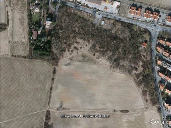 Der Nackenheimer See in Google Earth (Foto:t-online)