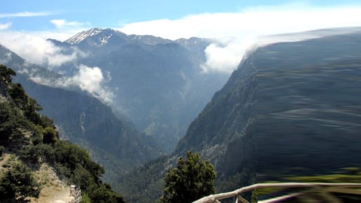 Blick auf die Samaria-Schlucht