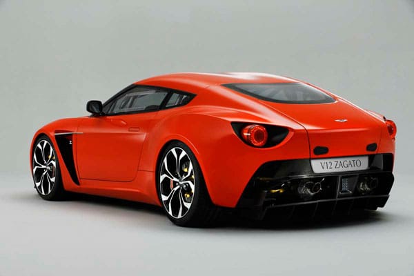 Das Heck des Aston Martin Zagato, der für 385.533 Euro zu haben ist.