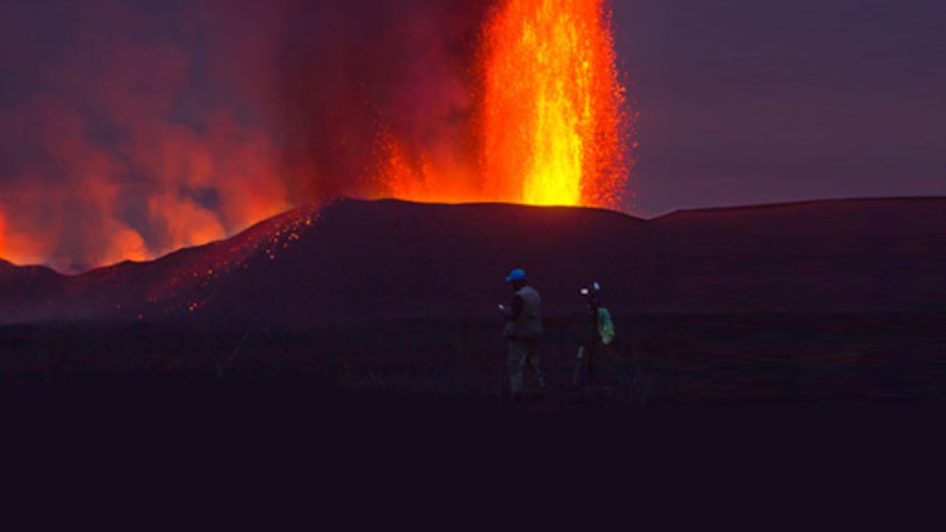 Der Vulkan in Kongo soll Touristen anlocken.