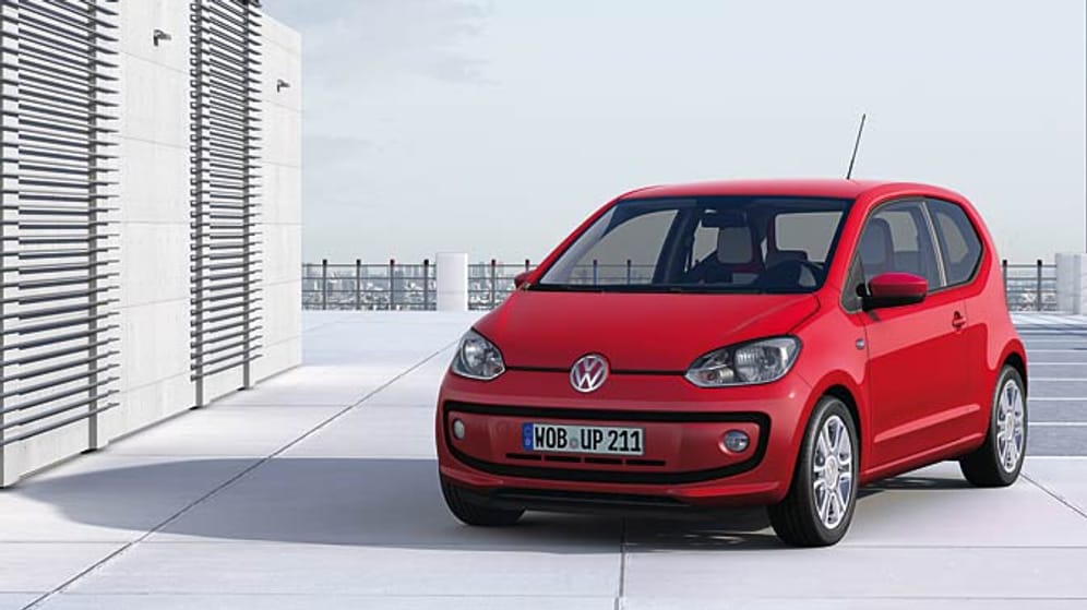 Neuer Kleinstwagen, der aber teuer werden kann: VW up! Immerhin gibt es die Basisversion für unter 10.000 Euro.