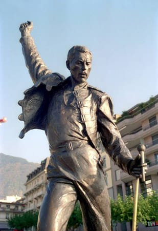 Freddie Mercury-Statue in Montreux.