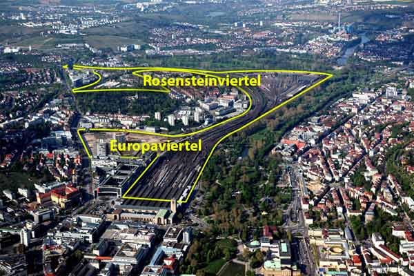 Für den Städtebau heißt das, dass durch die freiwerdenden Flächen zwei neue Viertel, das sogenannte "Rosensteinviertel" und das "Europaviertel" entstehen werden.