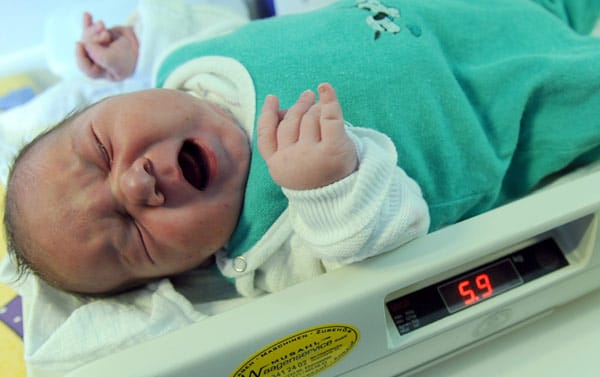 Das Baby mit dem Namen "Jihad" ist das schwerste Neugeborene, das in Deutschland auf natürlichem Wege zur Welt kam.