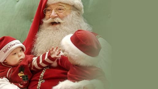 In den USA beschenkt Santa Claus die Kinder