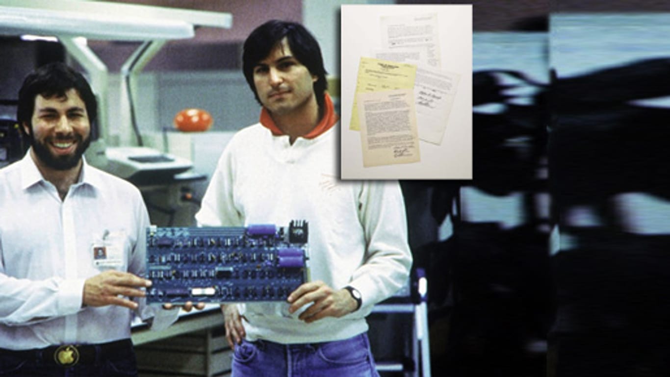 Steve Jobs (im Bild rechts) gründete Apple im Frühjahr 1976
