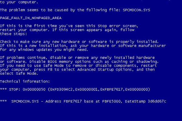 Bluescreen Screensaver