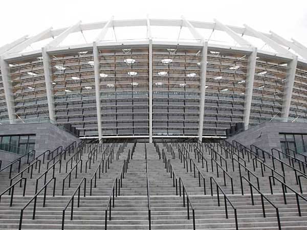 Stolze 600 Millionen Euro hat der Komplettumbau des Olympiastadions von Kiew gekostet.