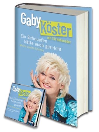 In dem Buch "Ein Schnupfen hätte auch gereicht - Meine zweite Chance" hat Gaby Köster auf 256 Seiten ihre Leidensgeschichte aufgeschrieben.