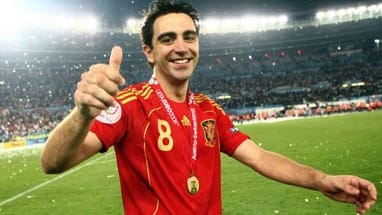 Europameister Xavi am Abend seines bis dahin größten Triumphes.