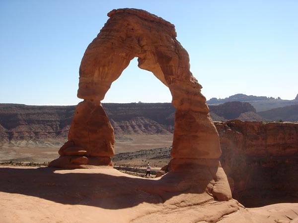 Der Delicate Arch ist wohl der berühmteste Bogen des gesamten Parks.