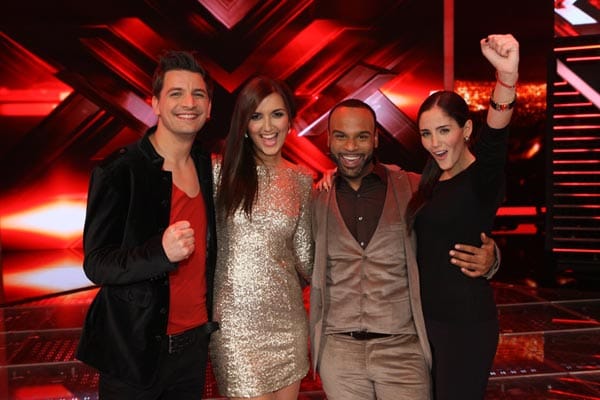 Diese vier hoffen im großen "X Factor"-Finale auf den Sieg: David Pfeffer, Nica & Joe und Raffaela Wais Diese vier hoffen im großen "X Factor"-Finale auf den Sieg: David Pfeffer, Nica & Joe und Raffaela Wais