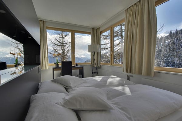 Die "Villa Guarda" in Davos bietet auf sechs Zimmern eine echte Villa-Atmosphäre.