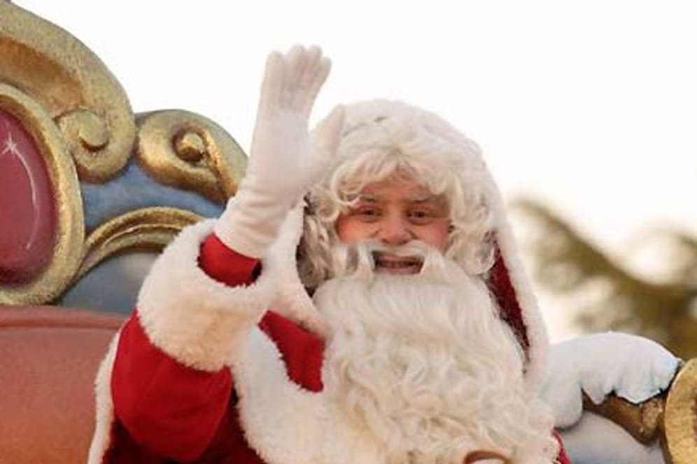 Weihnachtsmann in Disneyland Paris - ohne französische Tradition