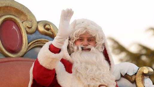 Weihnachtsmann in Disneyland Paris - ohne französische Tradition