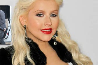 Sieht nicht gerade vorteilhaft aus: Christina Aguilera in Leggings.