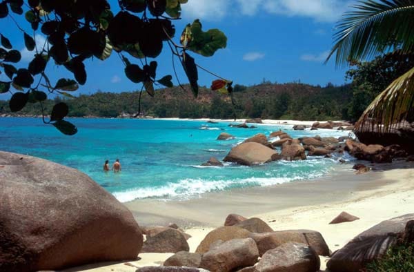 Ein Favorit unter den Strand-Diven ist die Anse Lazio - eine Bilderbuchbucht auf der Seychellen-Insel Praslin.